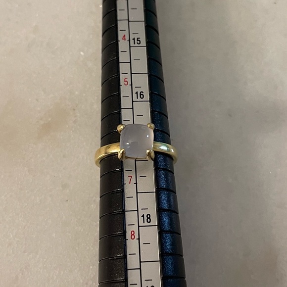 ❌SOLD❌Tiffany RARE gold chalcedony sugar stack ring size 6.25 - Picture 5 of 10